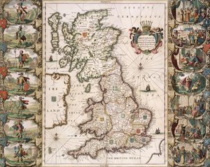 La Gran Bretagna come era divisa al tempo dei Sassoni inglesi, 1616